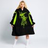 WHAT THE FOX – LIMITED EDITION – FOX RACING - BLACK NEON - OODIE BLANKET HOODIE
