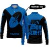 JUST FKCN SEND IT - 3D ALL OVER PRINTED - POLARIS - LONG SLEEVE POLO SHIRT