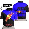 JUST FKCN SEND IT - 3D ALL OVER PRINTED - RED BULL - POLO SHIRT