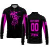 WHAT THE FOX – LIMITED EDITION – FOX RACING - BLACK PINK - LONG SLEEVE POLO SHIRT