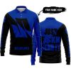 JUST FKCN SEND IT - 3D ALL OVER PRINTED - SUZUKI - BLUE - LONG SLEEVE POLO SHIRT