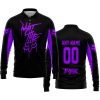 WHAT THE FOX – LIMITED EDITION – FOX RACING - BLACK PURPLE - LONG SLEEVE POLO SHIRT