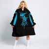 WHAT THE FOX – LIMITED EDITION – FOX RACING - BLACK SKY BLUE - OODIE BLANKET HOODIE