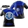 JUST FKCN SEND IT - 3D ALL OVER PRINTED - YAMAHA - BLUE - T-SHIRT