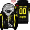 WHAT THE FOX – LIMITED EDITION – FOX RACING - BLACK YELLOW - FLEECE ZIP HOODIE