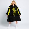 WHAT THE FOX – LIMITED EDITION – FOX RACING - BLACK YELLOW - OODIE BLANKET HOODIE