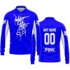 WHAT THE FOX – LIMITED EDITION – FOX RACING - BLUE - LONG SLEEVE POLO SHIRT