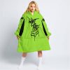 WHAT THE FOX – LIMITED EDITION – FOX RACING - GREEN 1 -  OODIE BLANKET HOODIE