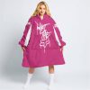 WHAT THE FOX – LIMITED EDITION – FOX RACING - PINK 1 - OODIE BLANKET HOODIE