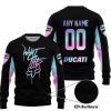 WHAT THE FOX – LIMITED EDITION – DUCATI - BLACK - SWEATER UGLY