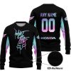 WHAT THE FOX – LIMITED EDITION – HONDA - BLACK - SWEATER UGLY