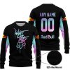 WHAT THE FOX – LIMITED EDITION – RED BULL - BLACK - SWEATER UGLY