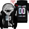 GO FOX YOUR SELF – LIMITED EDITION – CAN AM - BLACK - FLEECE ZIP HOODIE