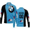 LIMITED EDITION - CUSTOM NAME MOTOCROCSS V2 - BMW - SKY BLUE - LONG SLEEVE POLO SHIRT