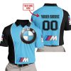 LIMITED EDITION - CUSTOM NAME MOTOCROCSS V2 - BMW - SKY BLUE - POLO SHIRT