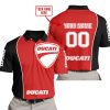 LIMITED EDITION - CUSTOM NAME MOTOCROCSS V2 - DUCATI - RED - POLO SHIRT