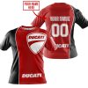 LIMITED EDITION - CUSTOM NAME MOTOCROCSS V2 - DUCATI - RED - T-SHIRT