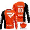 LIMITED EDITION - CUSTOM NAME MOTOCROCSS V2 - FXR - ORANGE - SWEATER UGLY