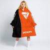 LIMITED EDITION - CUSTOM NAME MOTOCROCSS V2 - FXR - ORANGE - OODIE BLANKET HOODIE