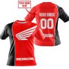 LIMITED EDITION - CUSTOM NAME MOTOCROCSS V2 - HONDA - RED - T-SHIRT