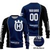 LIMITED EDITION - CUSTOM NAME MOTOCROCSS V2 - HUSQVARNA - NAVY - SWEATER UGLY