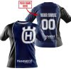 LIMITED EDITION - CUSTOM NAME MOTOCROCSS V2 - HUSQVARNA - NAVY - T-SHIRT