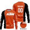 LIMITED EDITION - CUSTOM NAME MOTOCROCSS V2 - KTM - ORANGE - SWEATER UGLY