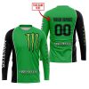 LIMITED EDITION - CUSTOM NAME MOTOCROCSS V2 - MONSTER  ENERGY - GREEN - JERSEY