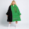 LIMITED EDITION - CUSTOM NAME MOTOCROCSS V2 - MONSTER  ENERGY - GREEN - OODIE BLANKET HOODIE