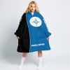 LIMITED EDITION - CUSTOM NAME MOTOCROCSS V2 - POLARIS - BLUE - OODIE BLANKET HOODIE