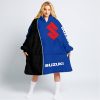 LIMITED EDITION - CUSTOM NAME MOTOCROCSS V2 - SUZUKI - BLUE - OODIE BLANKET HOODIE
