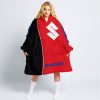 LIMITED EDITION - CUSTOM NAME MOTOCROCSS V2 - SUZUKI - RED - OODIE BLANKET HOODIE