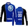 LIMITED EDITION - CUSTOM NAME MOTOCROCSS V2 - YAMAHA - BLUE - LONG SLEEVE POLO SHIRT