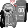 LIMITED EDITION - CUSTOM NAME MOTOCROCSS V2 - FOX RACING - BLACK GREY - FLEECE ZIP HOODIE