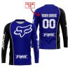 LIMITED EDITION - CUSTOM NAME MOTOCROCSS V2 - FOX RACING - BLACK NAVY - JERSEY