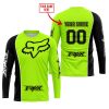 LIMITED EDITION - CUSTOM NAME MOTOCROCSS V2 - FOX RACING - BLACK NEON - JERSEY