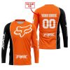 LIMITED EDITION - CUSTOM NAME MOTOCROCSS V2 - FOX RACING - BLACK ORANGE - JERSEY