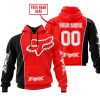 LIMITED EDITION - CUSTOM NAME MOTOCROCSS V2 - FOX RACING - BLACK RED