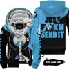 JUST FKCN SEND IT - 3D ALL OVER PRINTED - BMW - FLEECE ZIP HOODIE