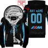 WHAT THE FOX – LIMITED EDITION – BMW - BLACK BLUE - FLEECE ZIP HOODIE