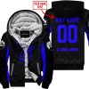 WHAT THE FOX – LIMITED EDITION – CAN AM - BLACK BLUE - FLEECE ZIP HOODIE