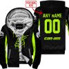 WHAT THE FOX – LIMITED EDITION – CAN AM - BLACK NEON - FLEECE ZIP HOODIE