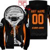 WHAT THE FOX – LIMITED EDITION – CAN AM - BLACK ORANGE - FLEECE ZIP HOODIE