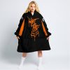 WHAT THE FOX – LIMITED EDITION – CAN AM - BLACK ORANGE - OODIE BLANKET HOODIE