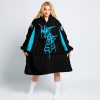 WHAT THE FOX – LIMITED EDITION – CAN AM - BLACK SKY BLUE - OODIE BLANKET HOODIE