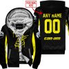 WHAT THE FOX – LIMITED EDITION – CAN AM - BLACK YELLOW - FLEECE ZIP HOODIE