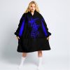 WHAT THE FOX – LIMITED EDITION – FLY RACING - BLACK BLUE - OODIE BLANKET HOODIE