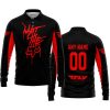 WHAT THE FOX – LIMITED EDITION – FLY RACING - BLACK RED - LONG SLEEVE POLO SHIRT
