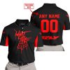 WHAT THE FOX – LIMITED EDITION – FLY RACING - BLACK RED - POLO SHIRT