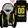 WHAT THE FOX – LIMITED EDITION – FLY RACING - BLACK YELLOW - FLEECE ZIP HOODIE